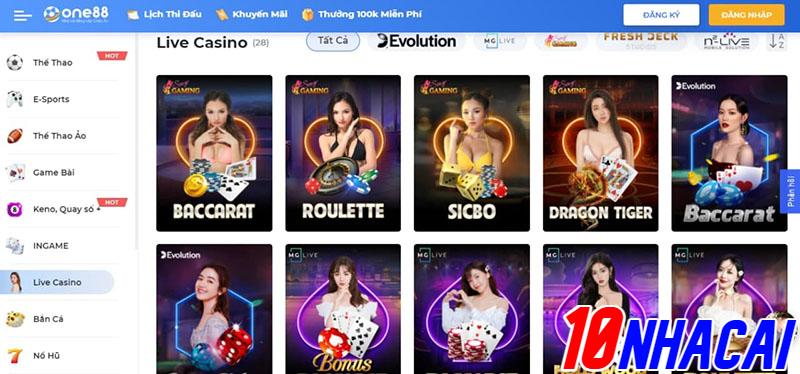 Có nên chơi casino trực tuyến tại One88 không?