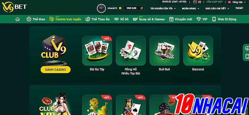 Có nên chơi casino trực tuyến tại v9bet không?