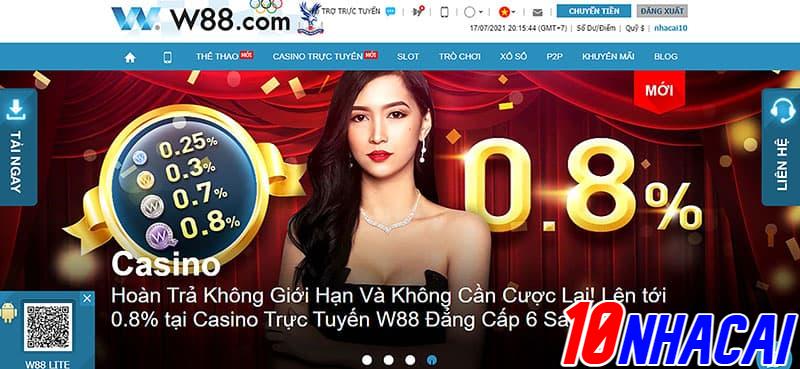 Có nên chơi casino trực tuyến tại nhà cái W88 không?