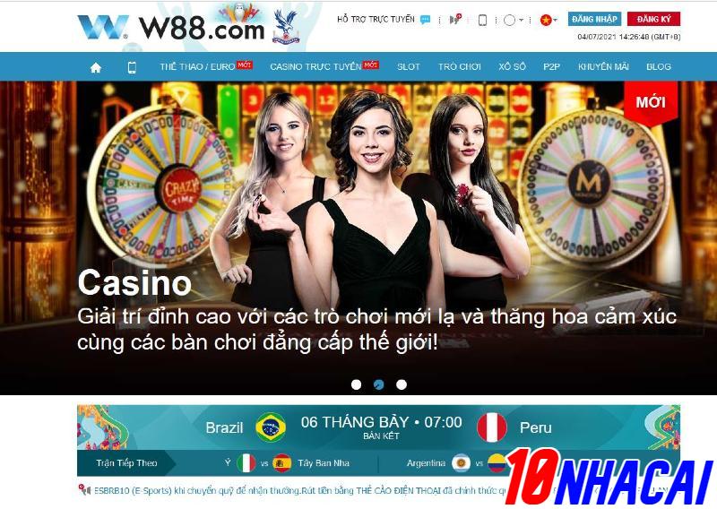 W88 nên chơi cá cược thể thao tại đây không ?