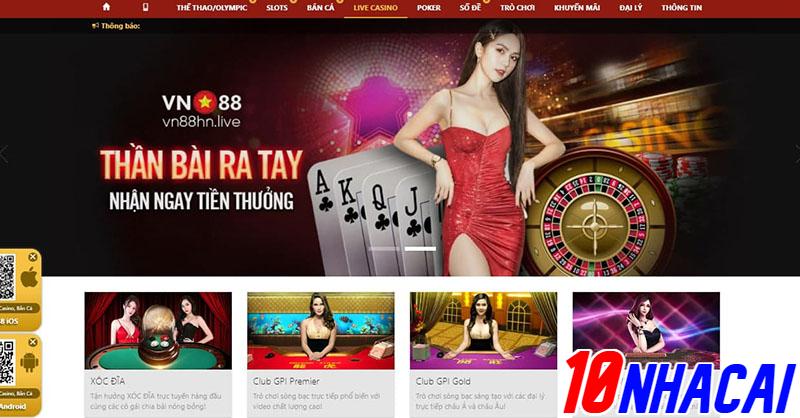 Có nên chơi casino trực tuyến tại Vn88 không?