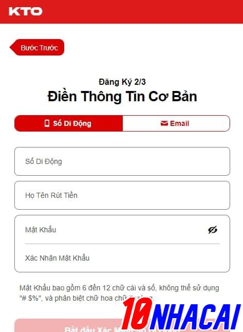 Đăng kí tài khoản tại KTO như thế nào?