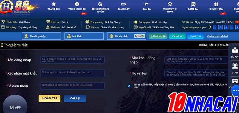 Đăng kí tài khoản tại QH88 như thế nào?