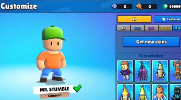 Stumble Guys Unlimited Money, Unlocked Skins on sosomod